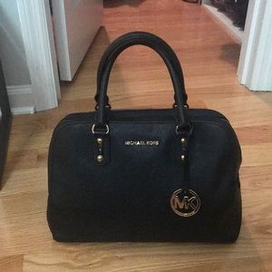 Michael Kors Black Leather Handbag